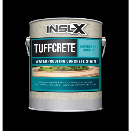 Insl-X By Benjamin Moore Insl-X TuffCrete Semi-Transparent Low Luster White Acrylic Waterproofing Concrete Stain 1 gal CST2110099-01
